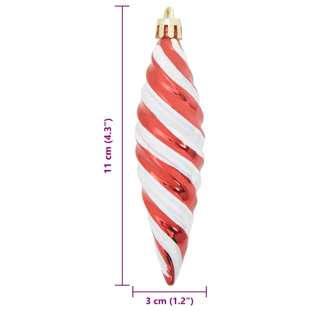 Weihnachtsbaumdekoration 40 pcs Rot
