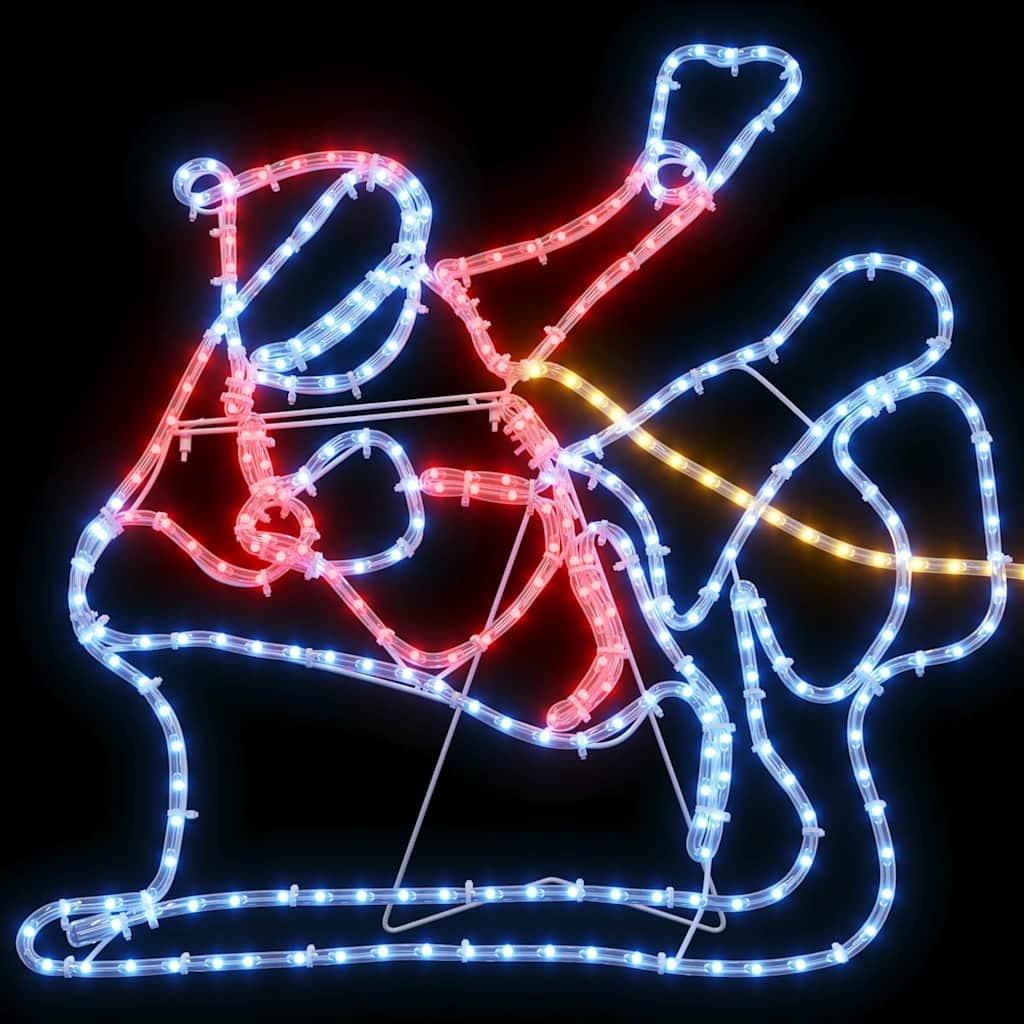 LED Weihnachtsdekoration Mehrfarbig 69 x 79 cm PVC