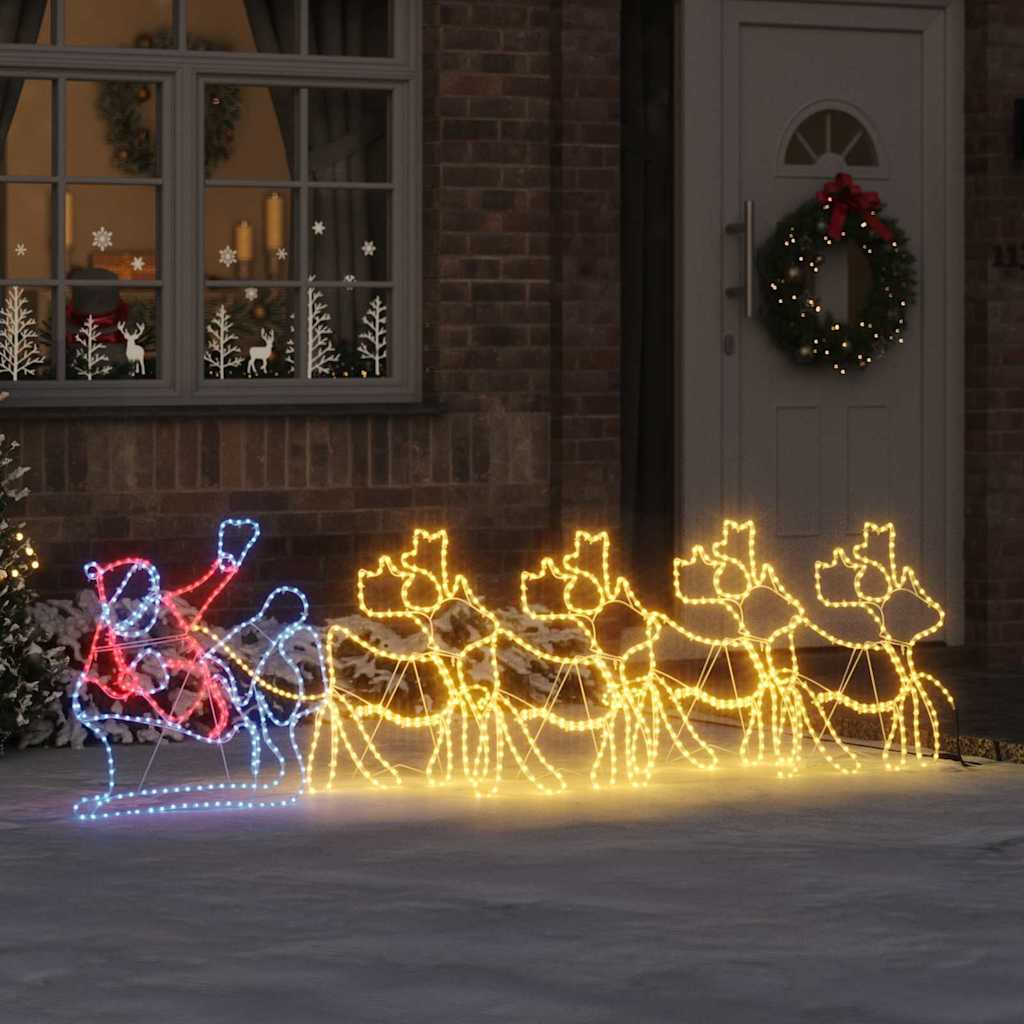 LED Weihnachtsdekoration Mehrfarbig 69 x 79 cm PVC