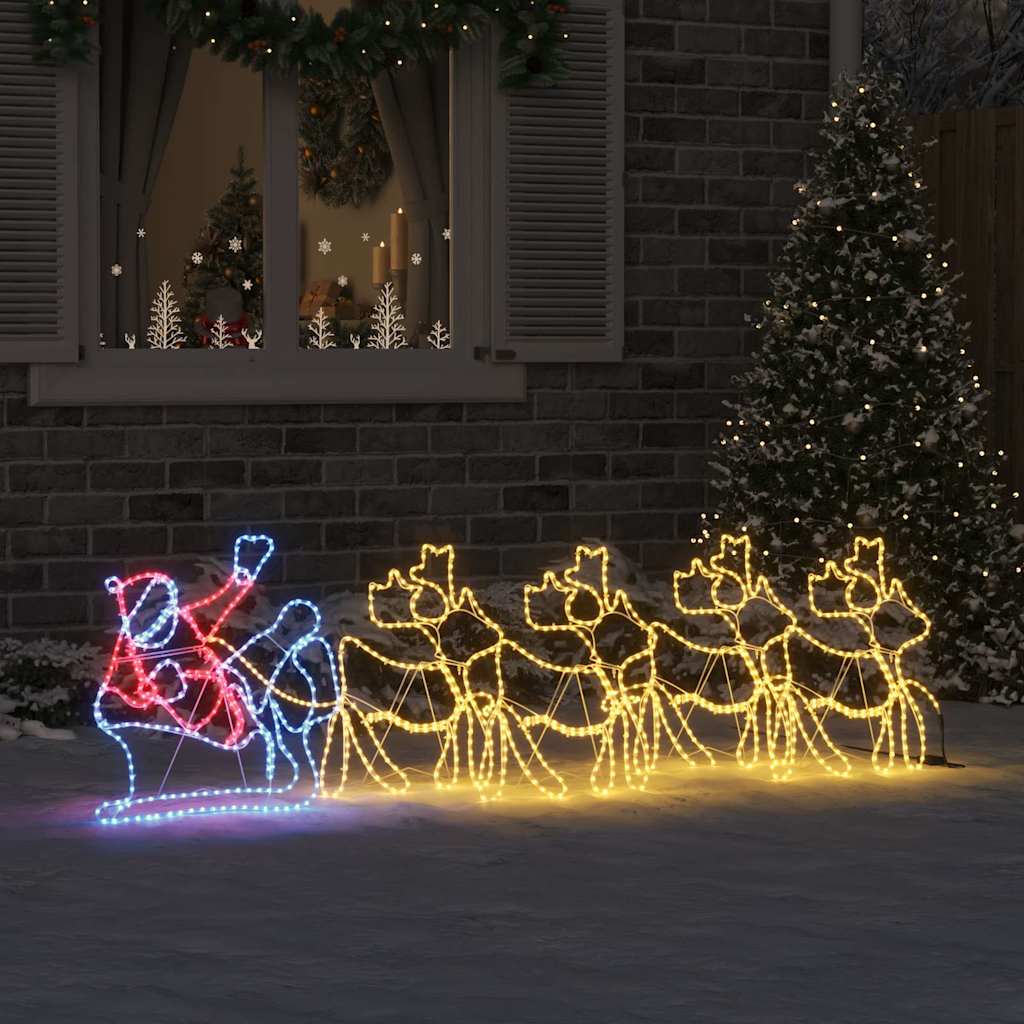 LED Weihnachtsdekoration Mehrfarbig 69 x 79 cm PVC
