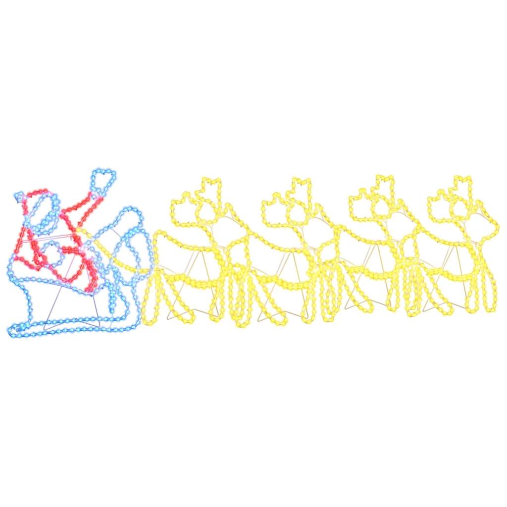 LED Weihnachtsdekoration Mehrfarbig 69 x 79 cm PVC