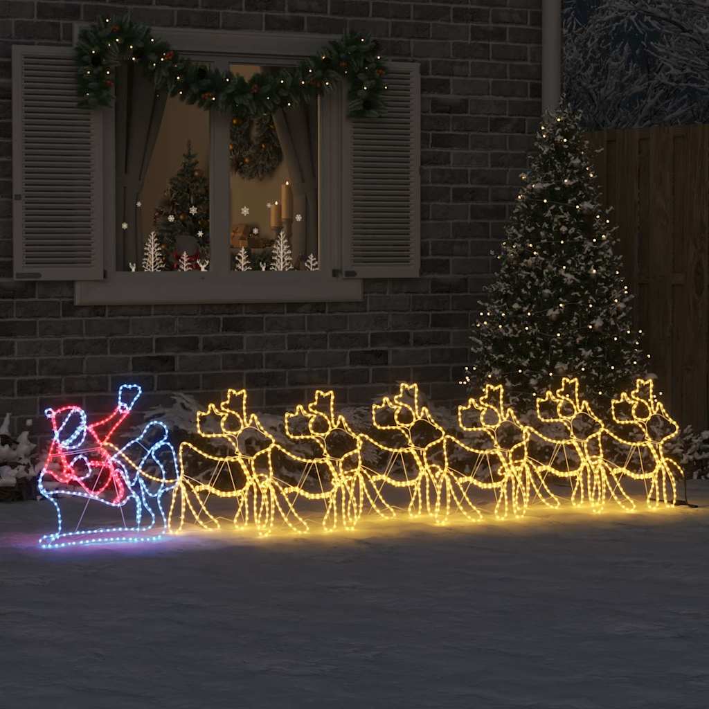 LED Weihnachtsdekoration Mehrfarbig 69 x 79 cm PVC