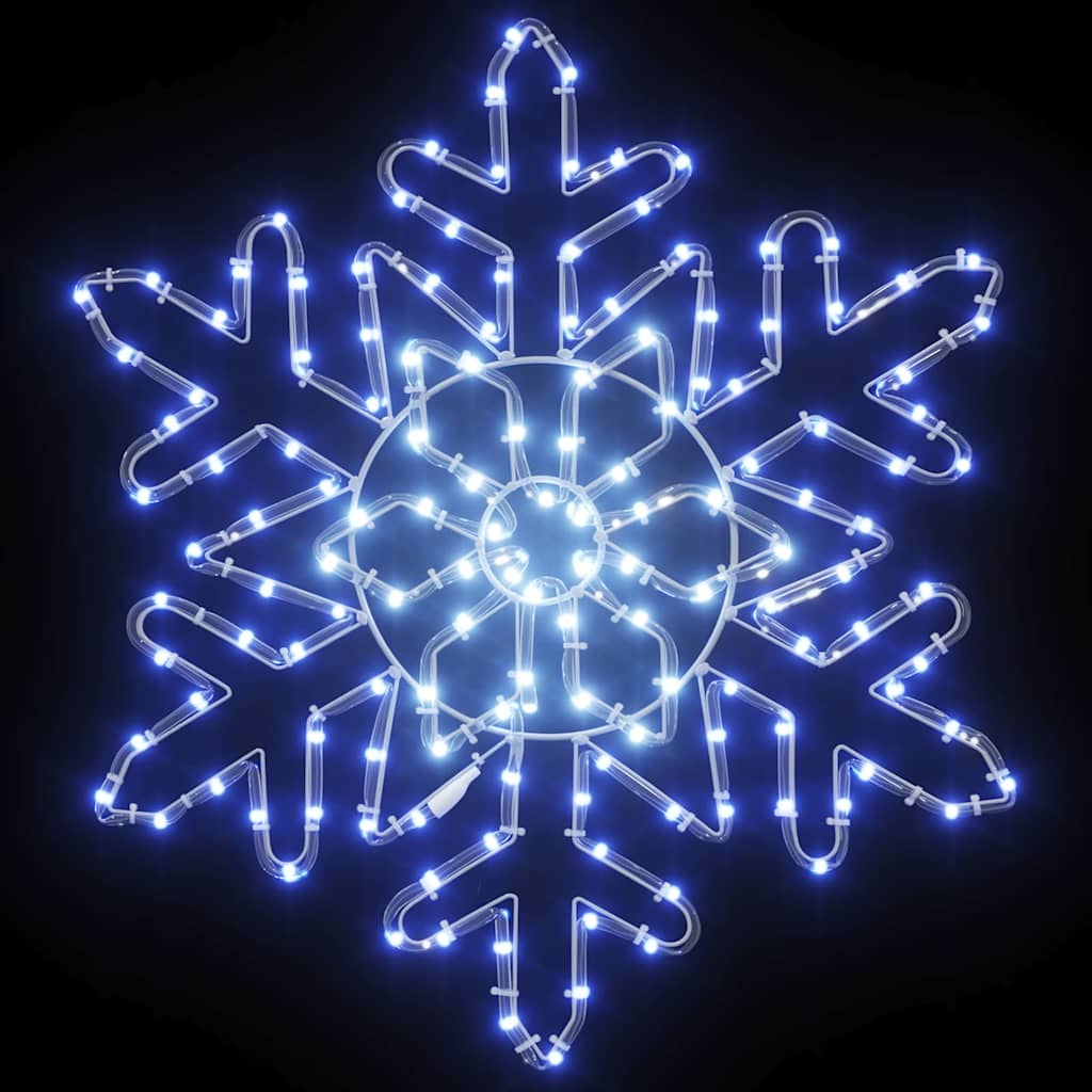 Weihnachts-Schneeflocke Blau 55.5 x 55.5 x 0.75cm PVC