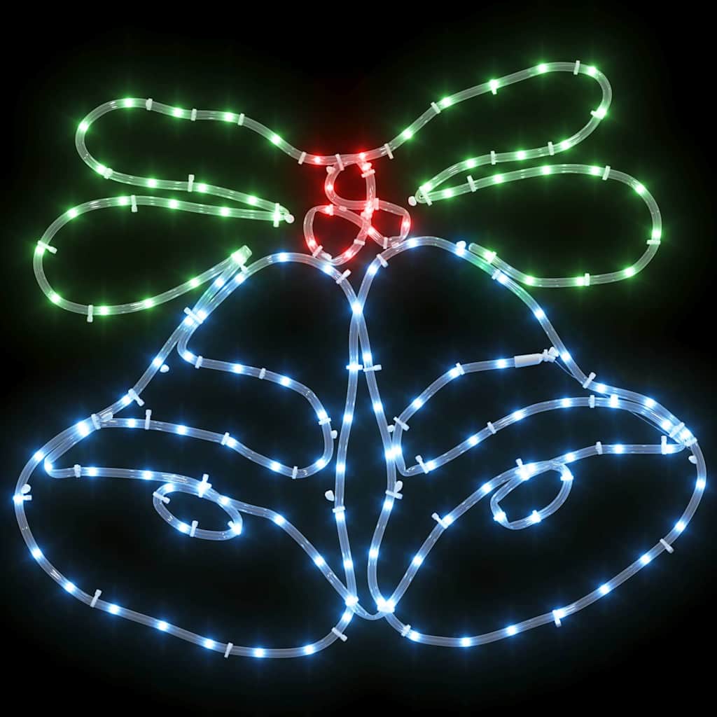 Weihnachtsglocke mit 144 LEDs Mehrfarbig 56 x 46 cm PVC