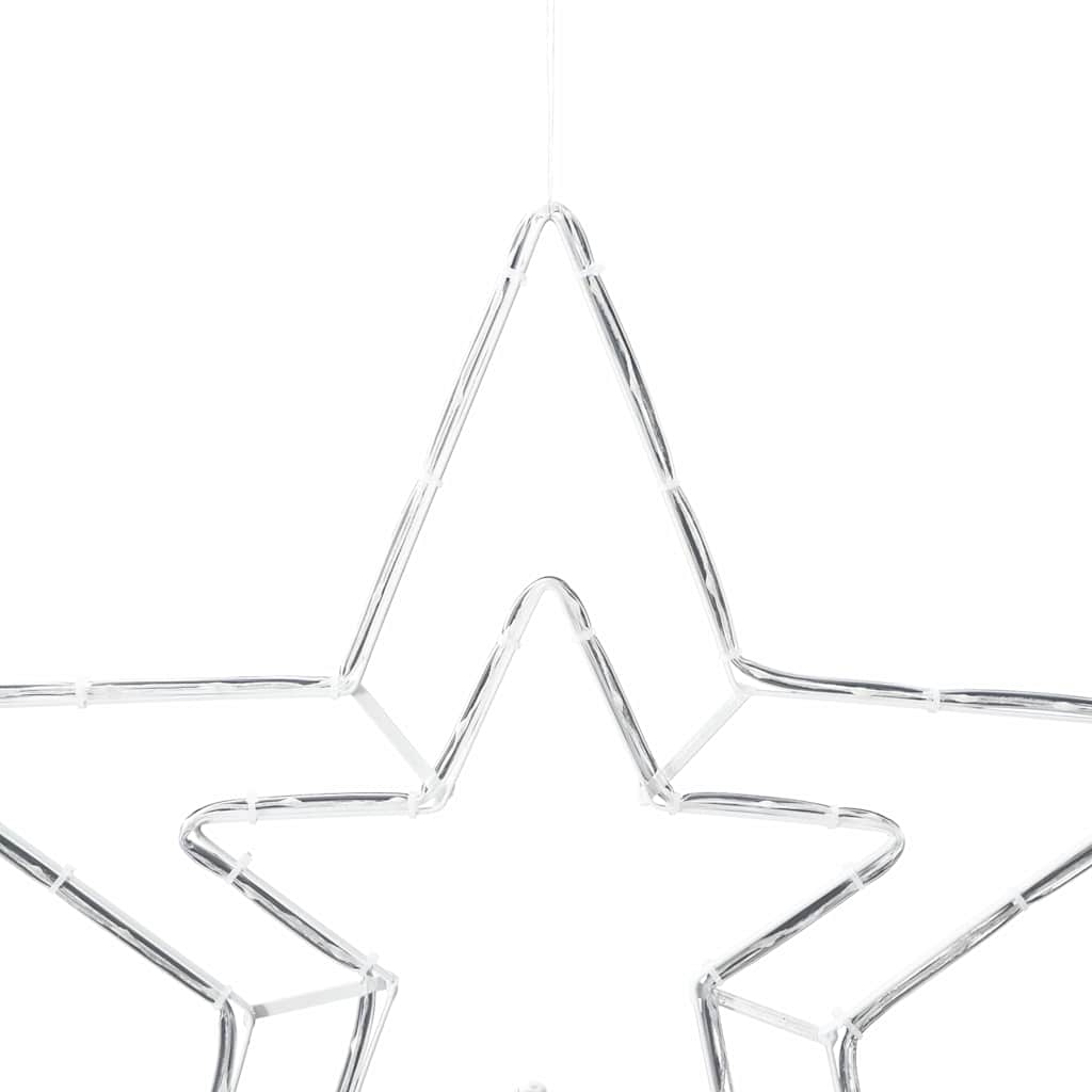Weihnachtsstern Kalter Weiß 51.5 x 50 x 0.65 cm Eisen