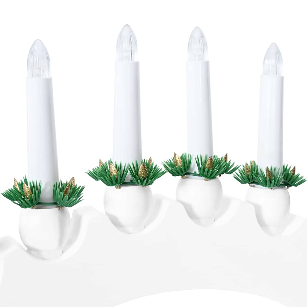 Weihnachtskerzenbogen mit 10 LED Kerzen 3 pcs Weiß