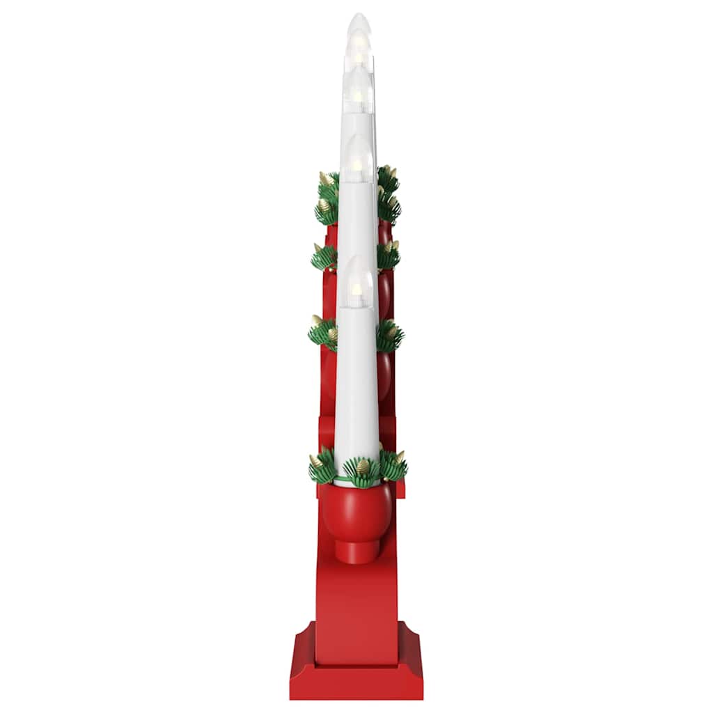 Weihnachtskerzenbogen mit 10 LED Kerzen 3 pcs Rot