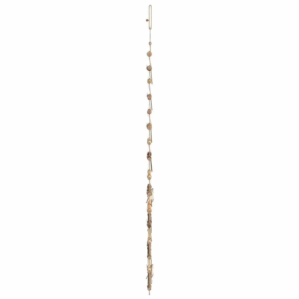 Weihnachtsbaum mit 80 LEDs Natur 150 cm Massives Eschenholz