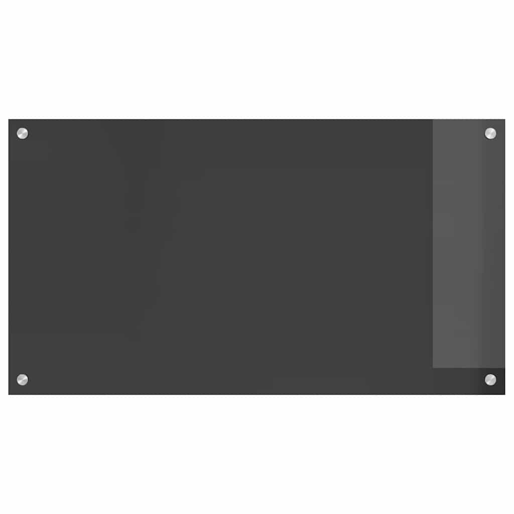 Küchenrückwand 2 pcs Dunkelgrau 90 x 50 cm Gehärtetes Glas