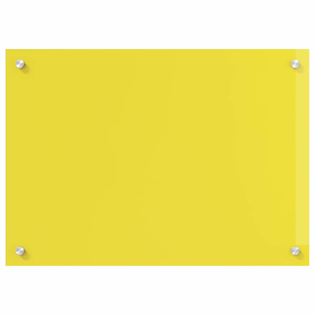 Küchenrückwand 2 pcs Gelb 70 x 60 cm Gehärtetes Glas