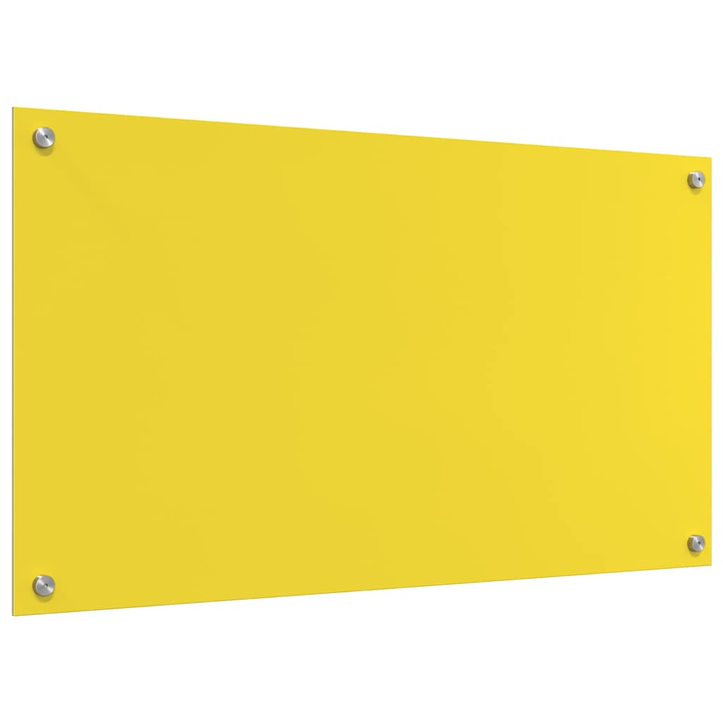 Küchenrückwand 2 pcs Gelb 90 x 50 cm Gehärtetes Glas