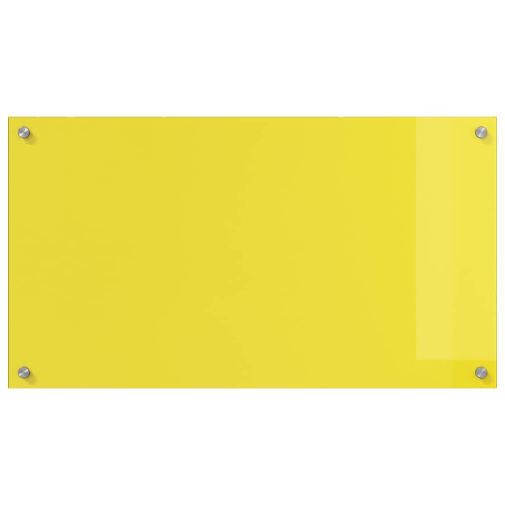 Küchenrückwand 2 pcs Gelb 90 x 50 cm Gehärtetes Glas