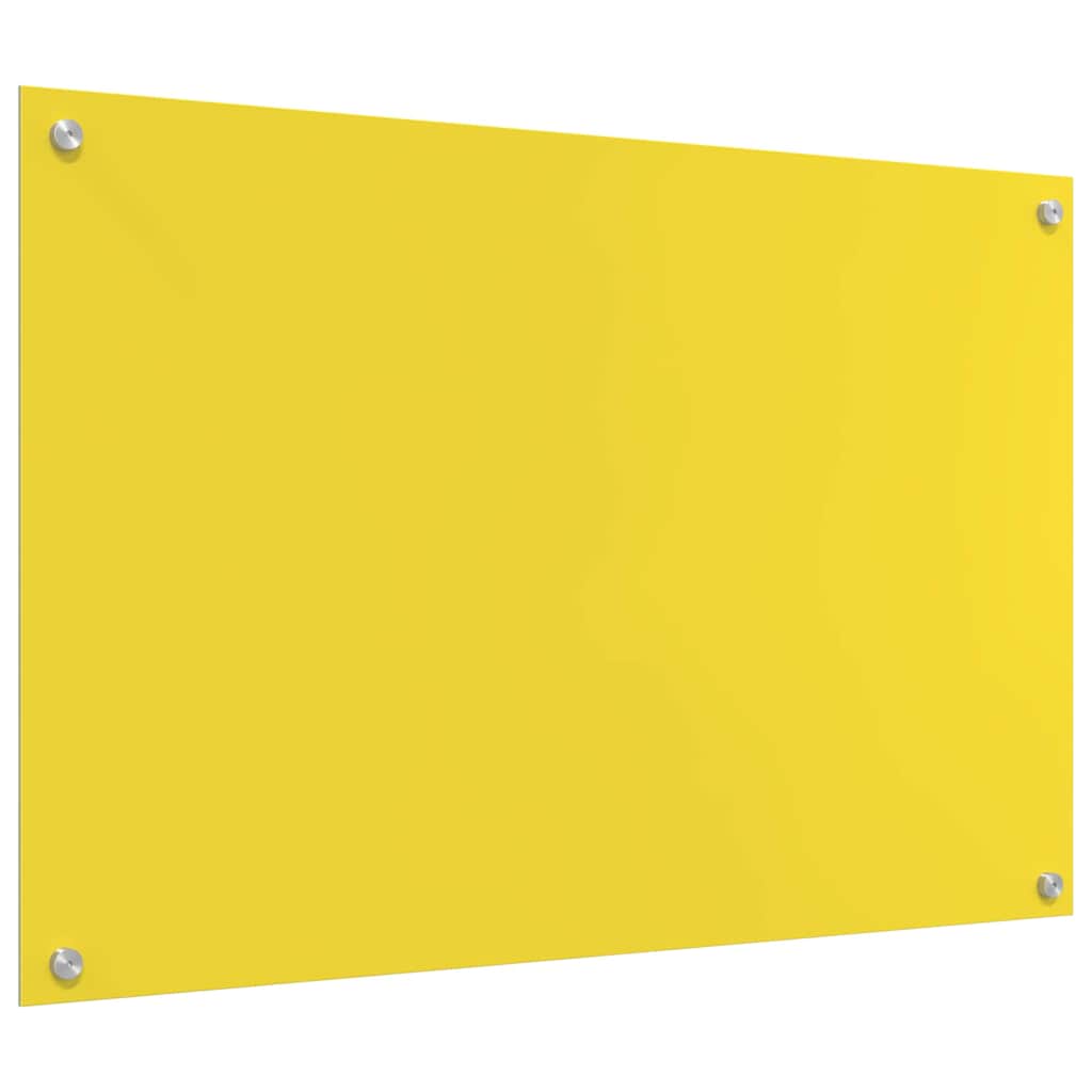Küchenrückwand 2 pcs Gelb 90 x 60 cm Gehärtetes Glas