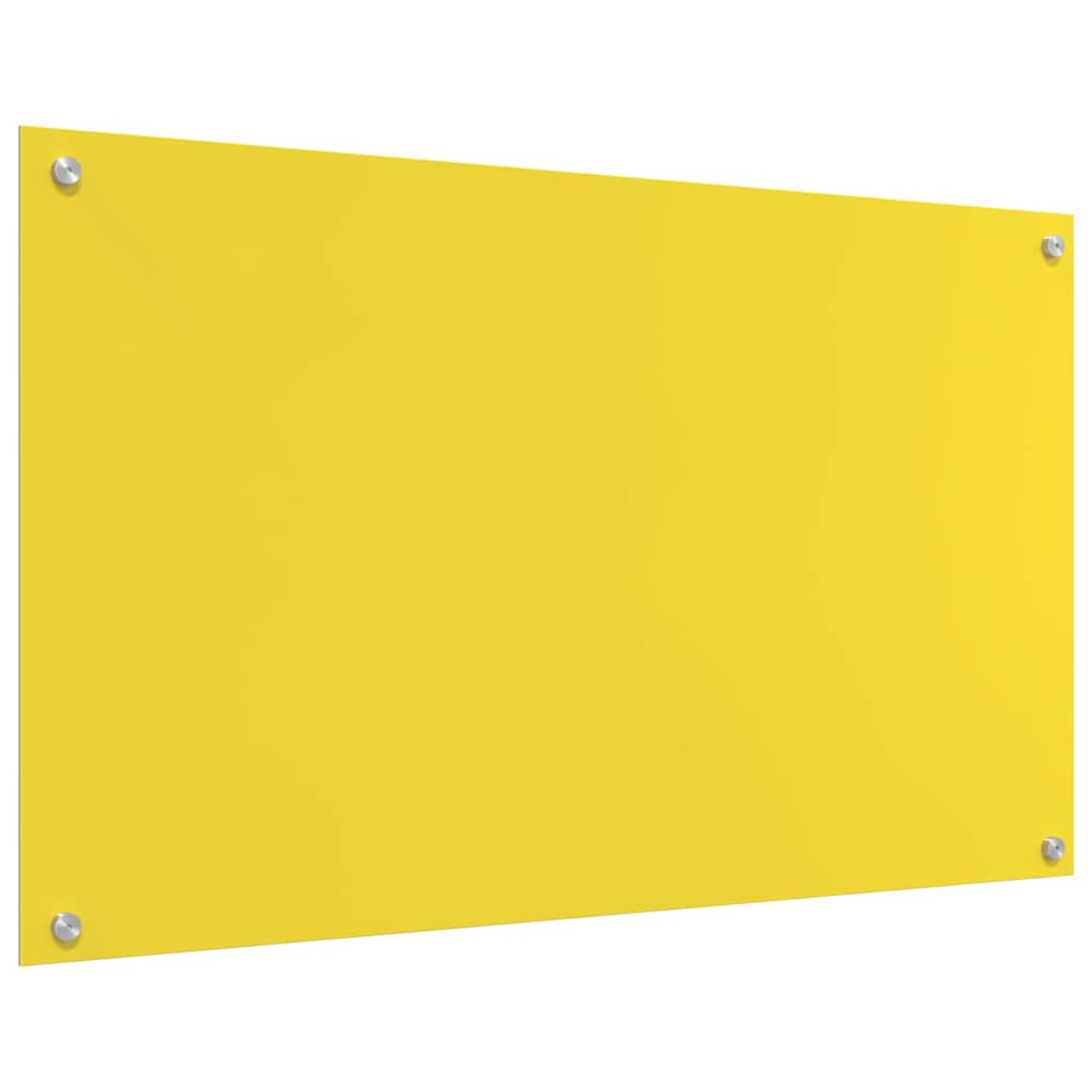 Küchenrückwand 2 pcs Gelb 100 x 60 cm Gehärtetes Glas