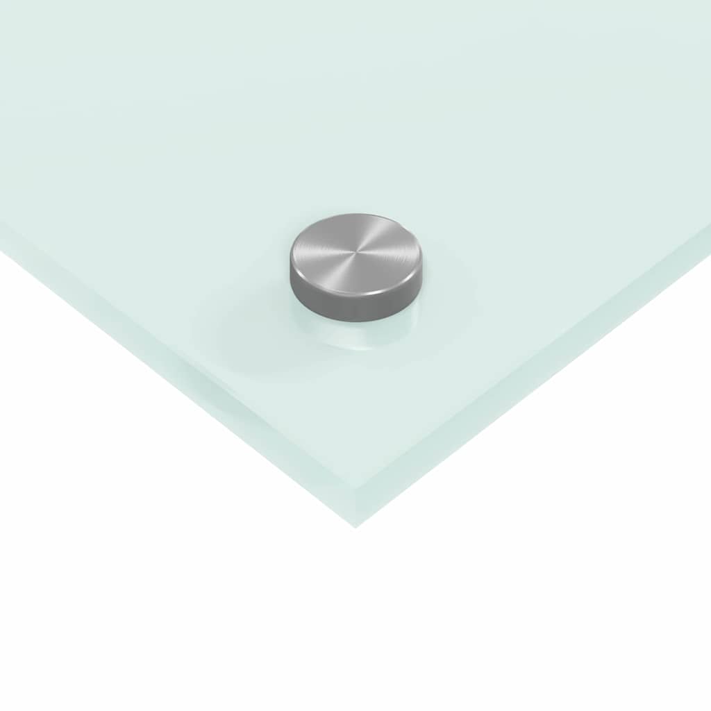 Küchenrückwand 2 pcs Weiß 110 x 60 cm Gehärtetes Glas