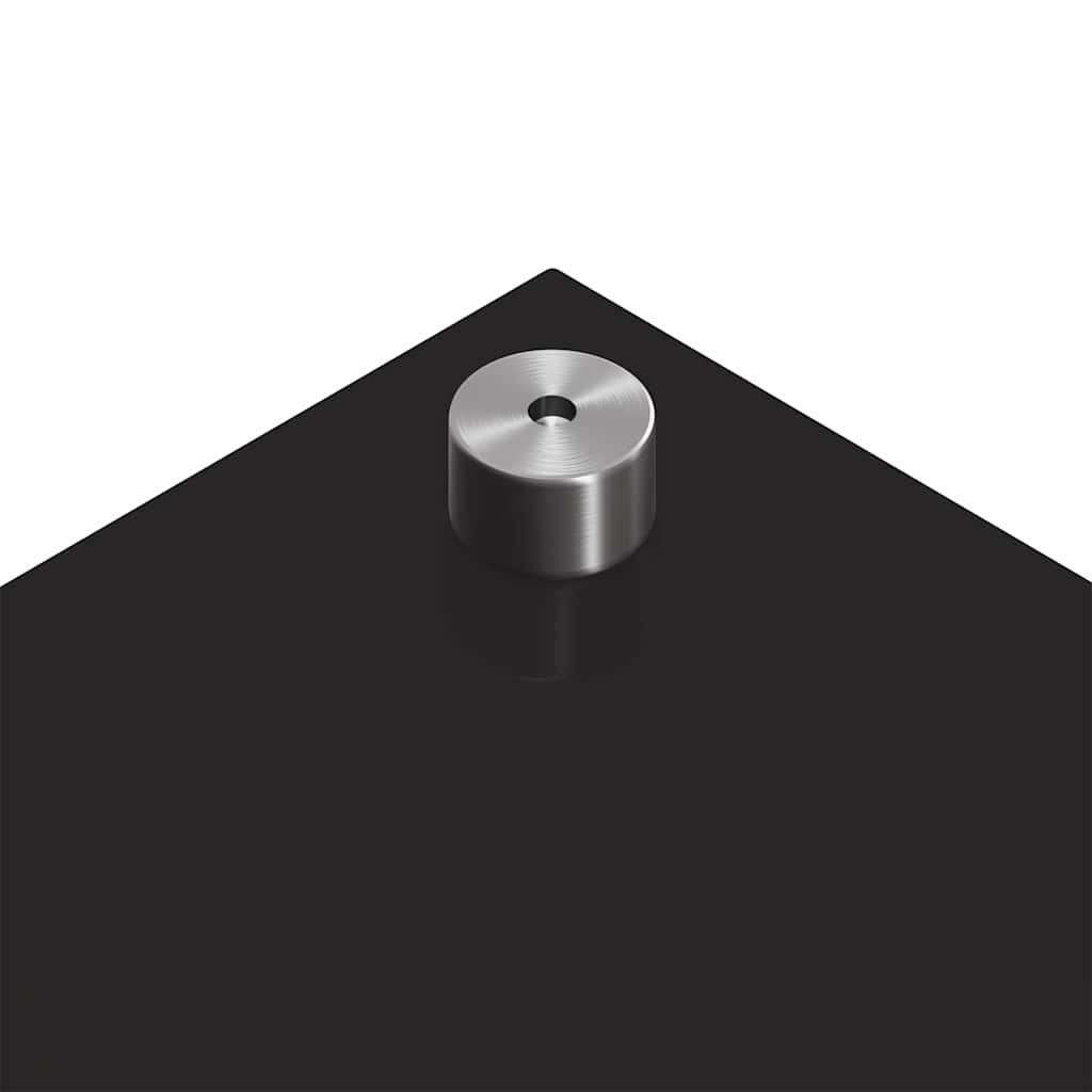 Küchenrückwand 2 pcs Schwarz 120 x 50 cm Gehärtetes Glas