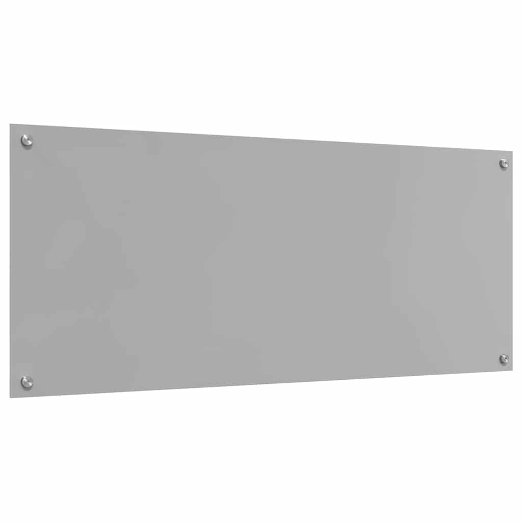 Küchenrückwand 2 pcs Hellgrau 120 x 50 cm Gehärtetes Glas