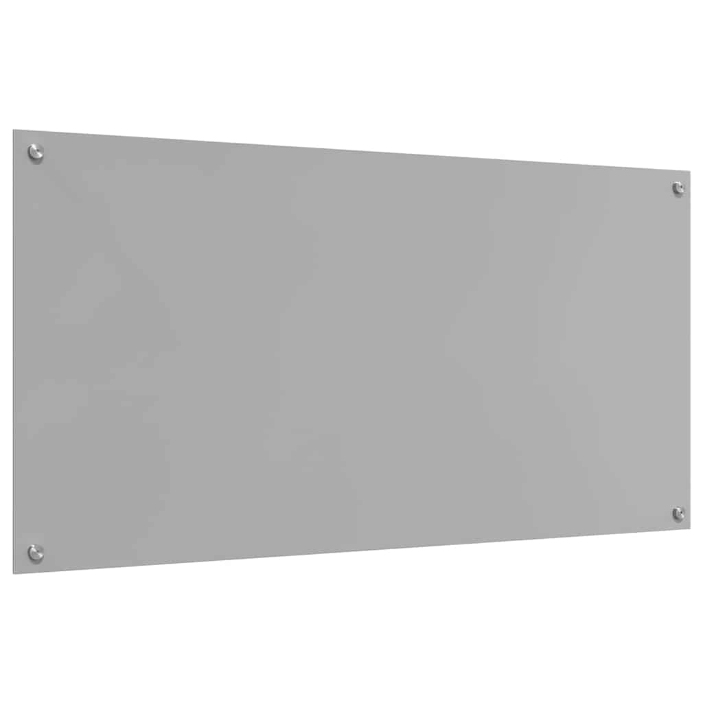 Küchenrückwand 2 pcs Hellgrau 120 x 60 cm Gehärtetes Glas