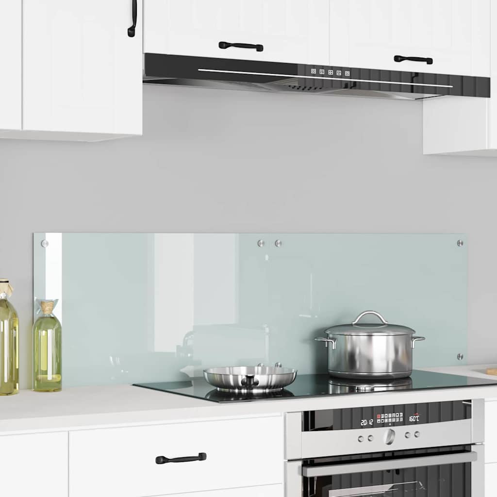 Küchenrückwand 2 pcs Weiß 70 x 40 x 0.8 cm Gehärtetes Glas
