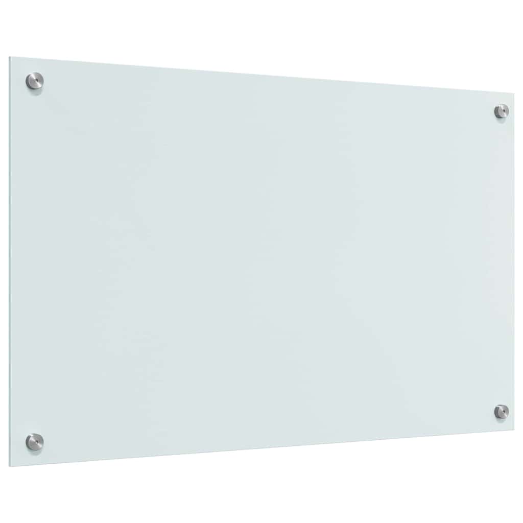 Küchenrückwand Weiß 80 x 50 x 0.8 cm Gehärtetes Glas