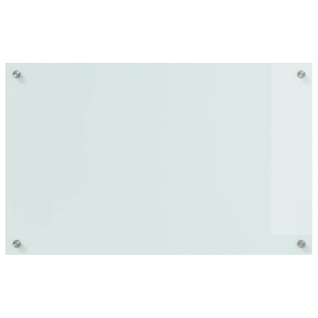 Küchenrückwand Weiß 80 x 50 x 0.8 cm Gehärtetes Glas