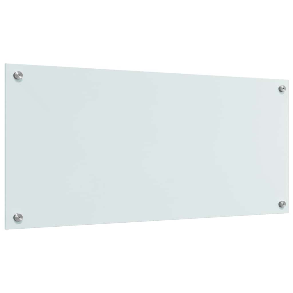 Küchenrückwand Weiß 90 x 40 x 0.8 cm Gehärtetes Glas