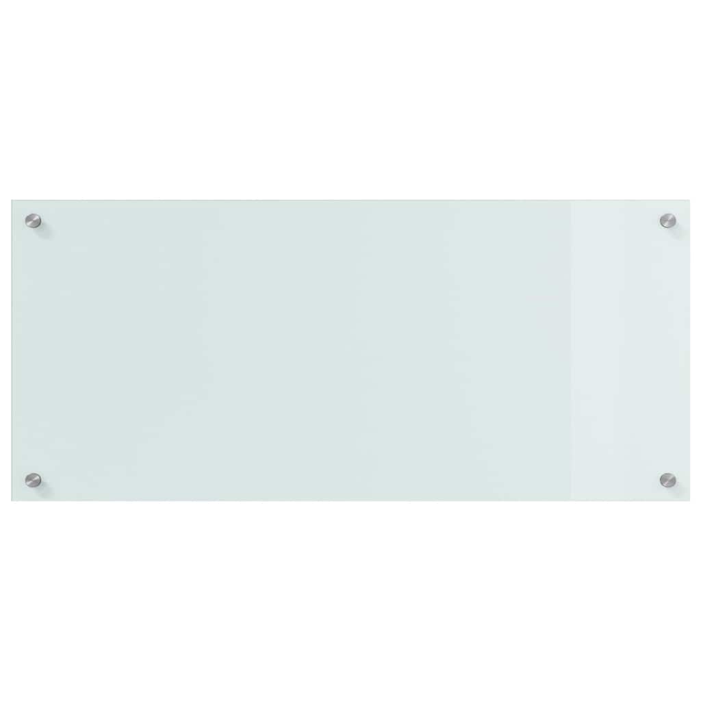 Küchenrückwand Weiß 90 x 40 x 0.8 cm Gehärtetes Glas