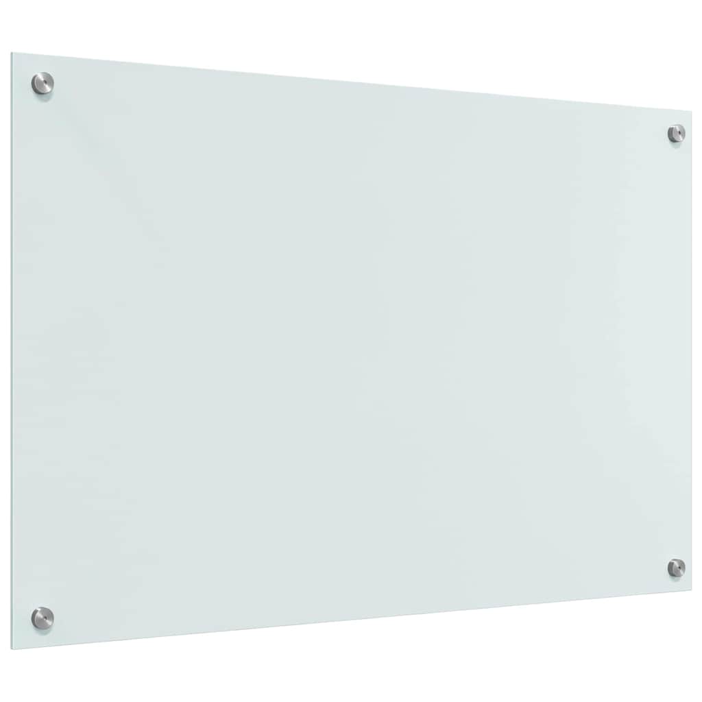 Küchenrückwand Weiß 90 x 60 x 0.8 cm Gehärtetes Glas