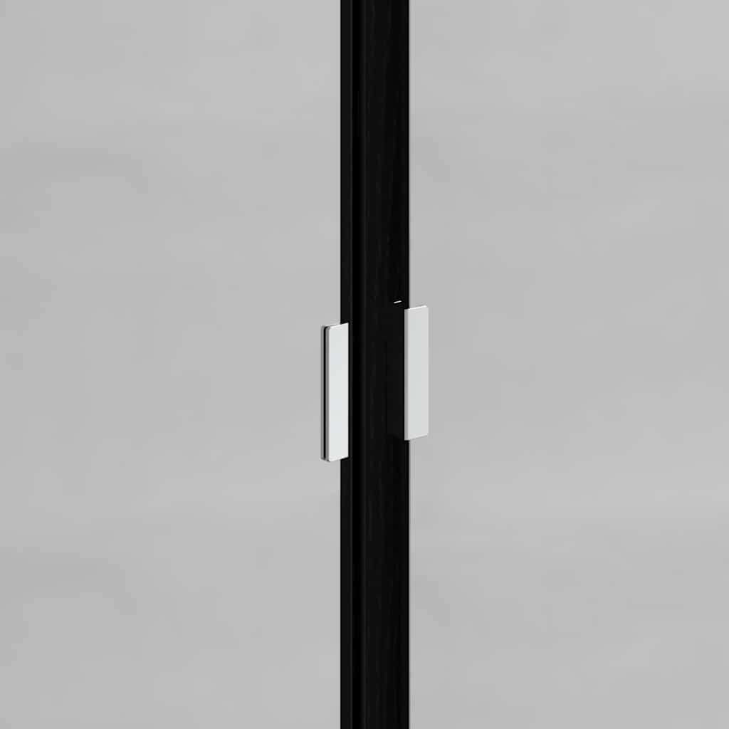 Badezimmerschrank-Set 2 pcs Schwarz Eichen-Optik Holzwerkstoff