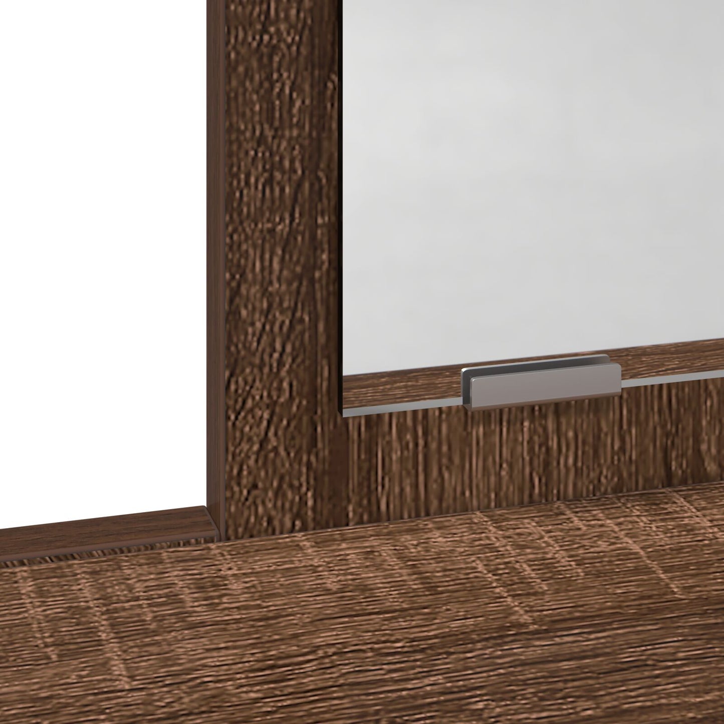 Schminktisch mit Schubladen Braun Eiche 100x41x140 cm