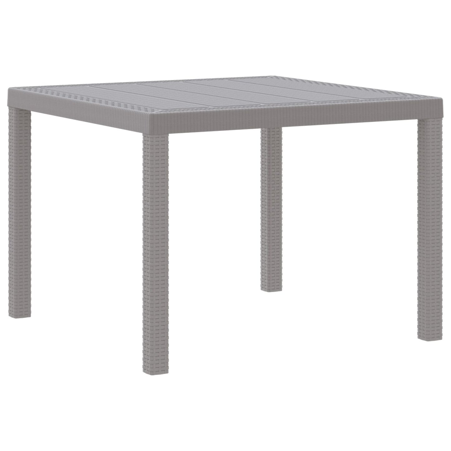 5-teiliges Garten Essgruppe mit Kissen Hellgrau Poly Rattan