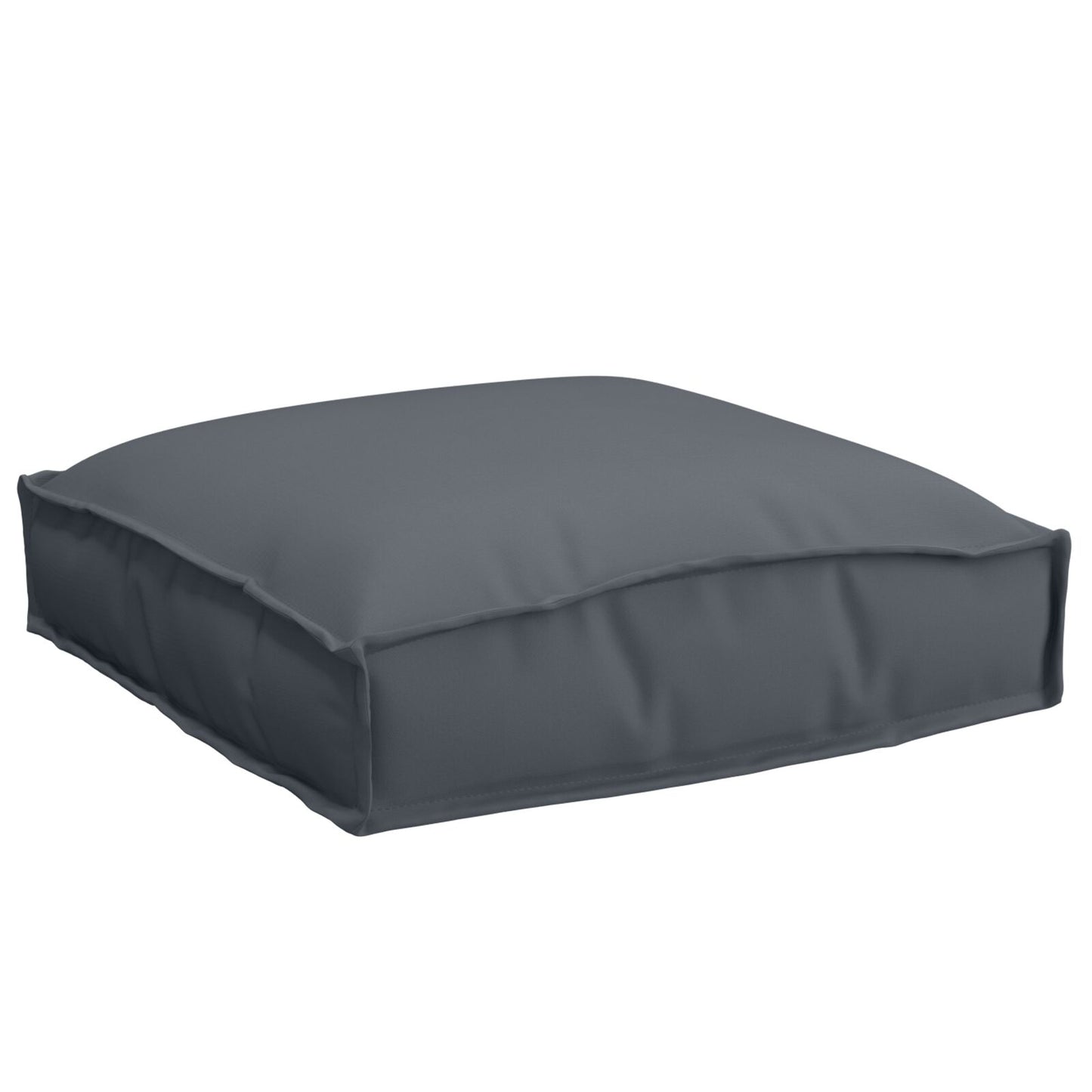 Palettenkissen für Sitz 2 Stk Anthrazit 40x40x8 cm Oxford Stoff