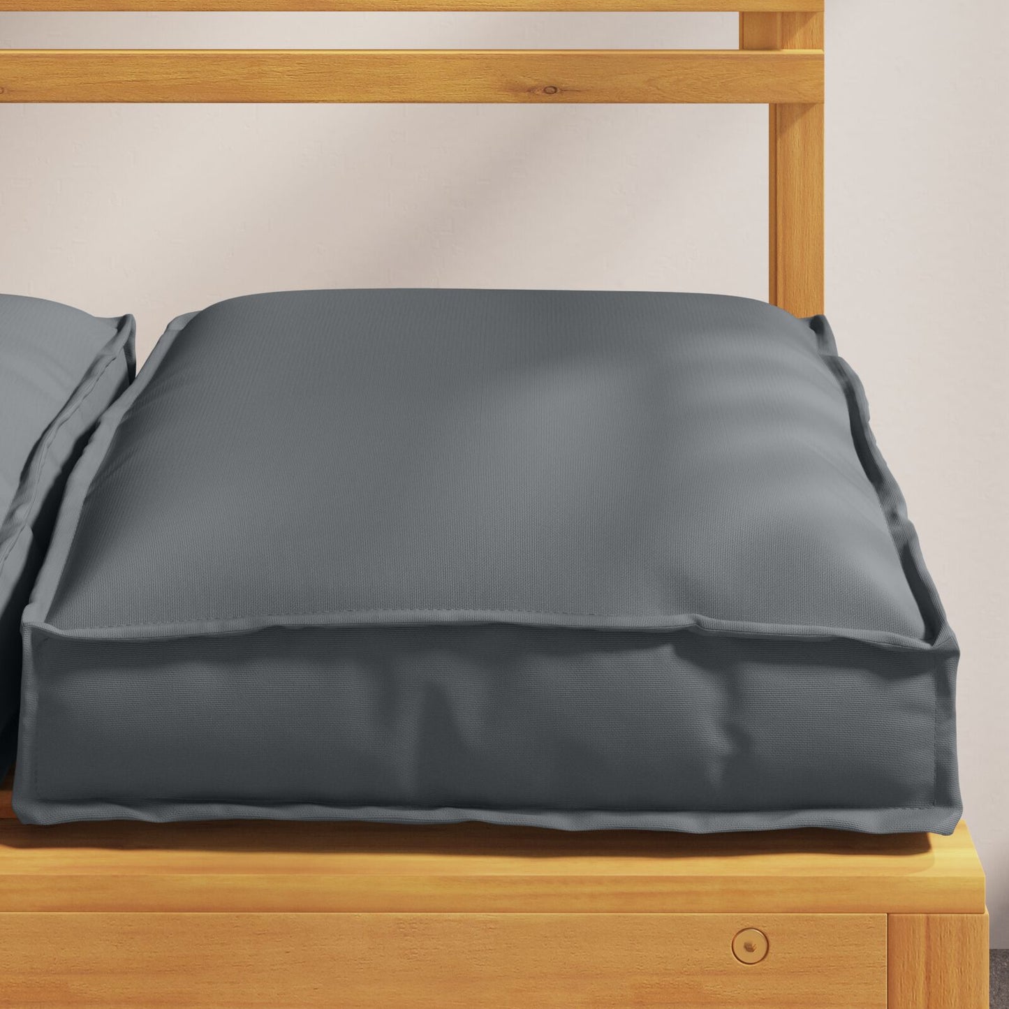 Palettenkissen für Sitz 2 Stk Anthrazit 40x40x8 cm Oxford Stoff