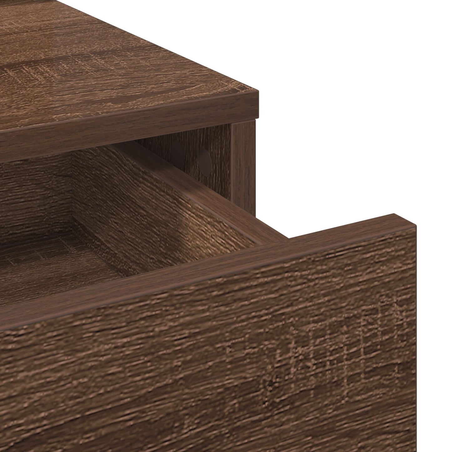 Schminktisch mit Schubladen Braun Eiche 100x41x140 cm