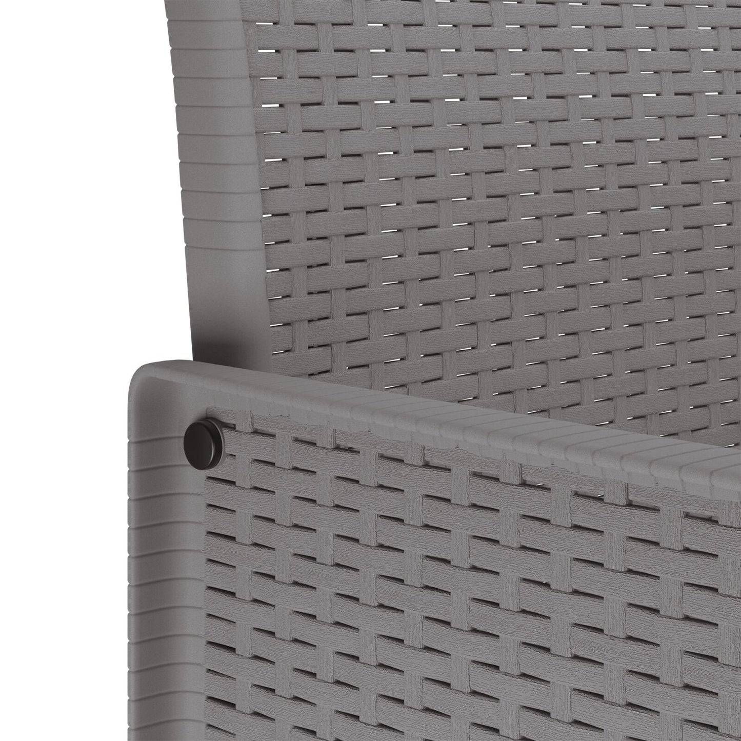 9-teiliges Garten-Essgruppe mit Kissen Hellgrau Poly-Rattan