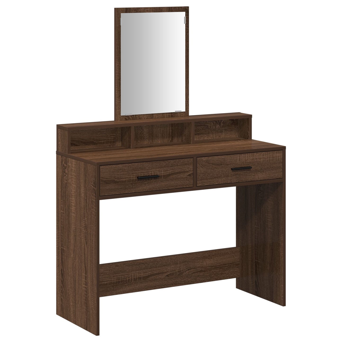 Schminktisch mit Schubladen Braun Eiche 100x41x140 cm
