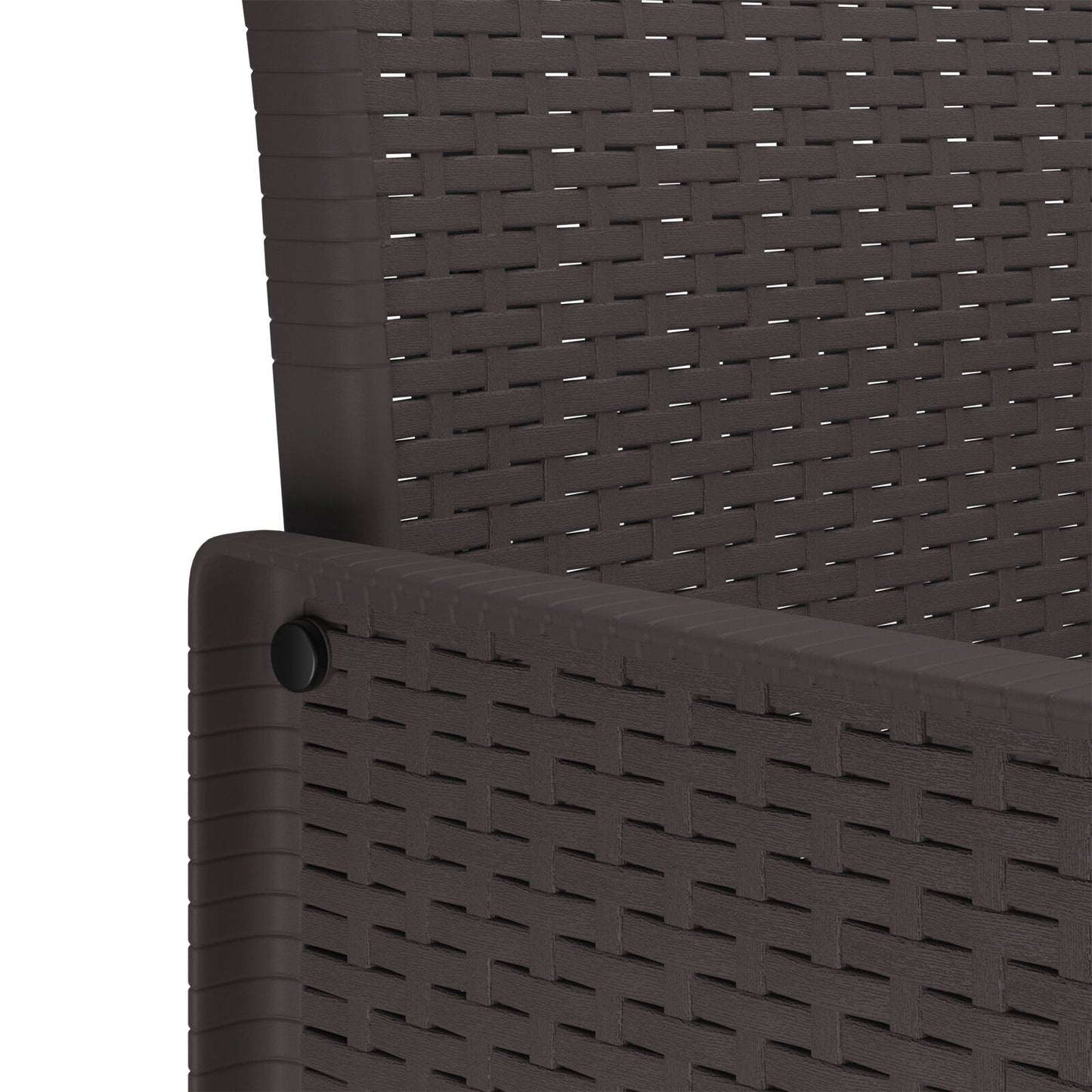 9 Teile Garten Essgruppe mit Kissen Braun Poly-Rattan
