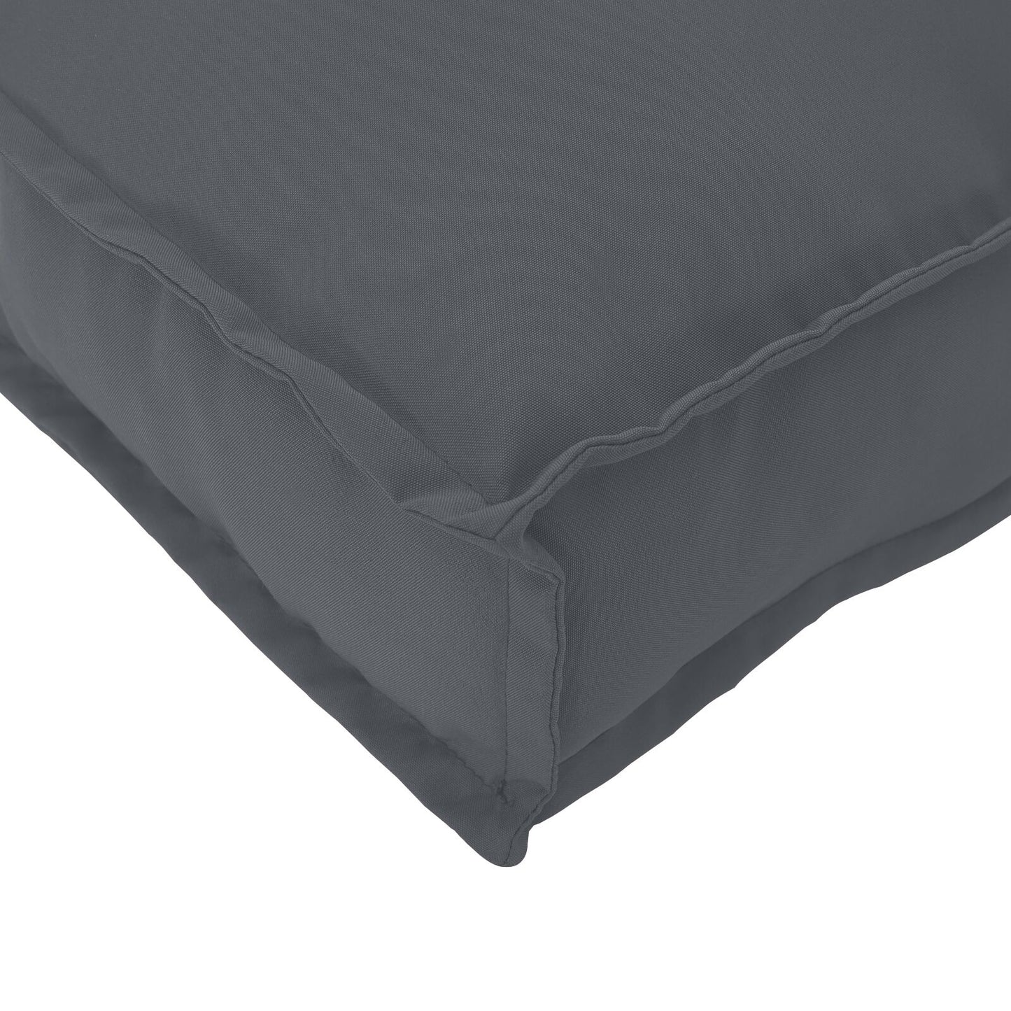 Palettenkissen für Sitz 2 Stk Anthrazit 40x40x8 cm Oxford Stoff