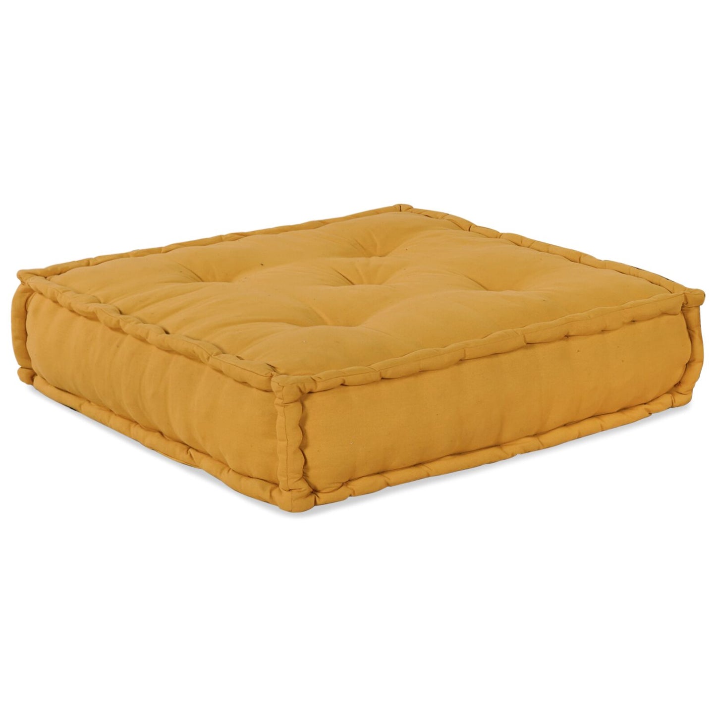 Modulare Poufs 4er Set Gelber Stoff