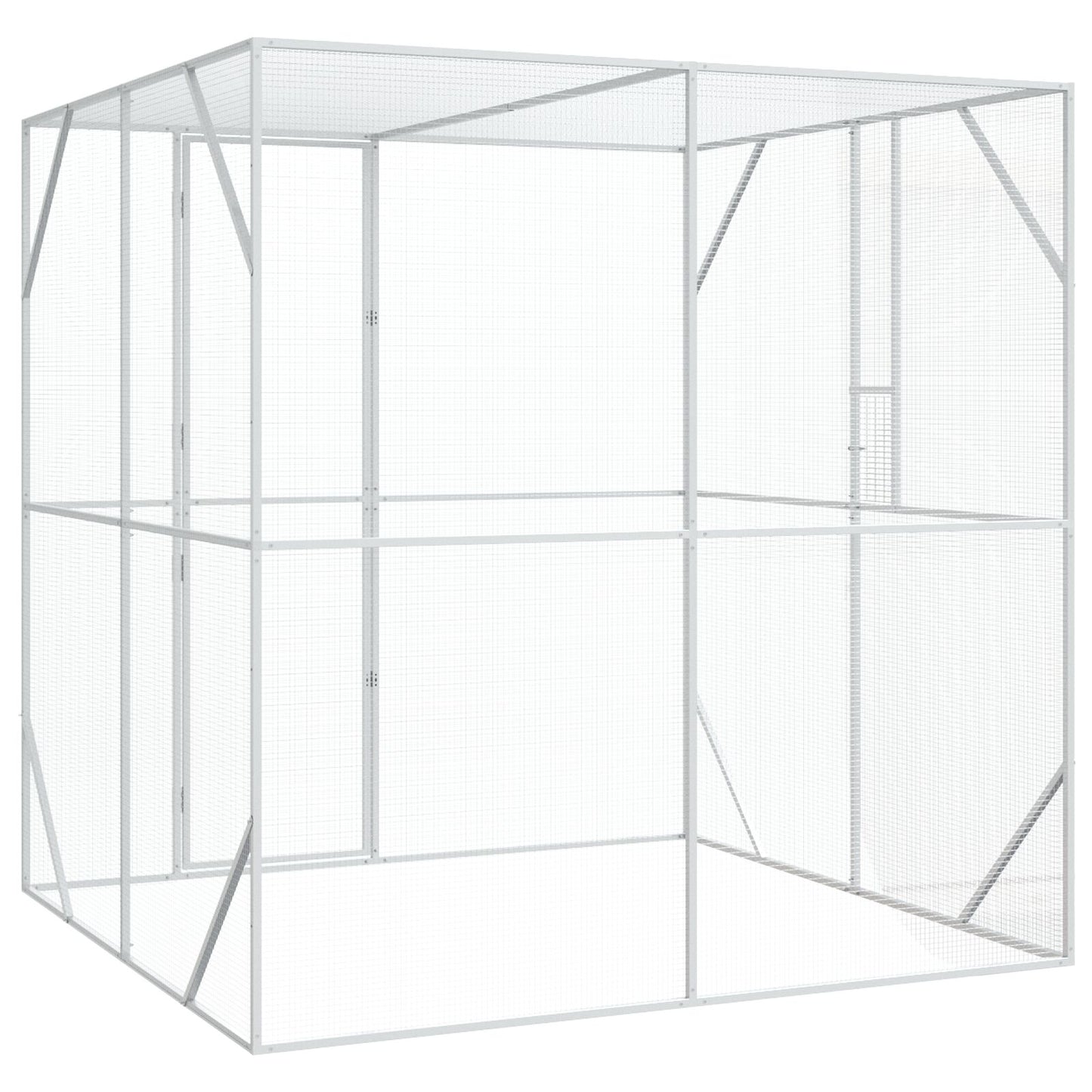 Vogelhaus Anthrazit 209x202x214 cm Stahl