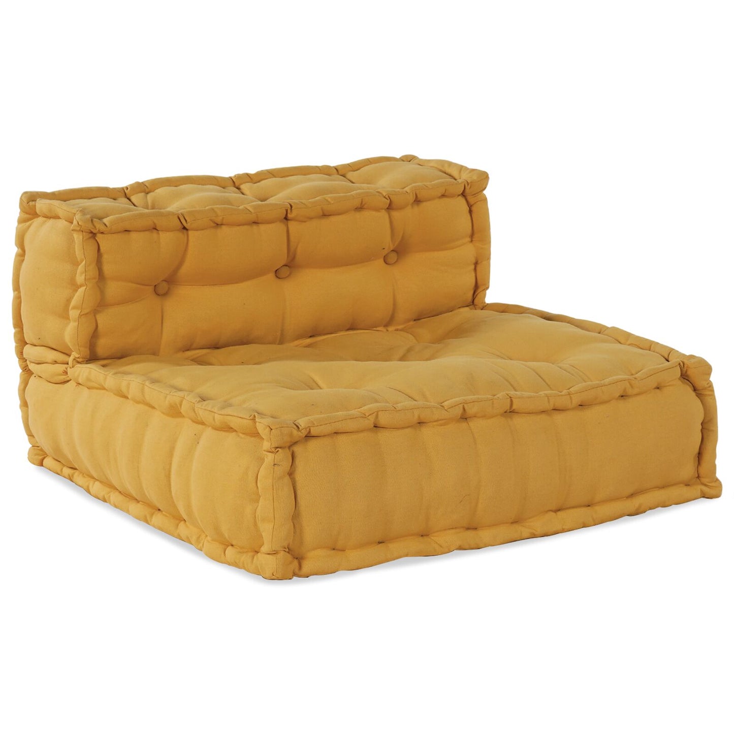 Modulare Poufs 4er Set Gelber Stoff