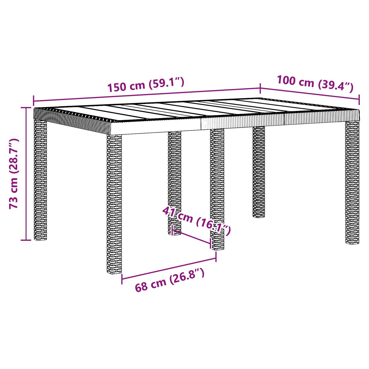 5-teiliges Garten Essgruppe mit Kissen Anthrazit Poly Rattan