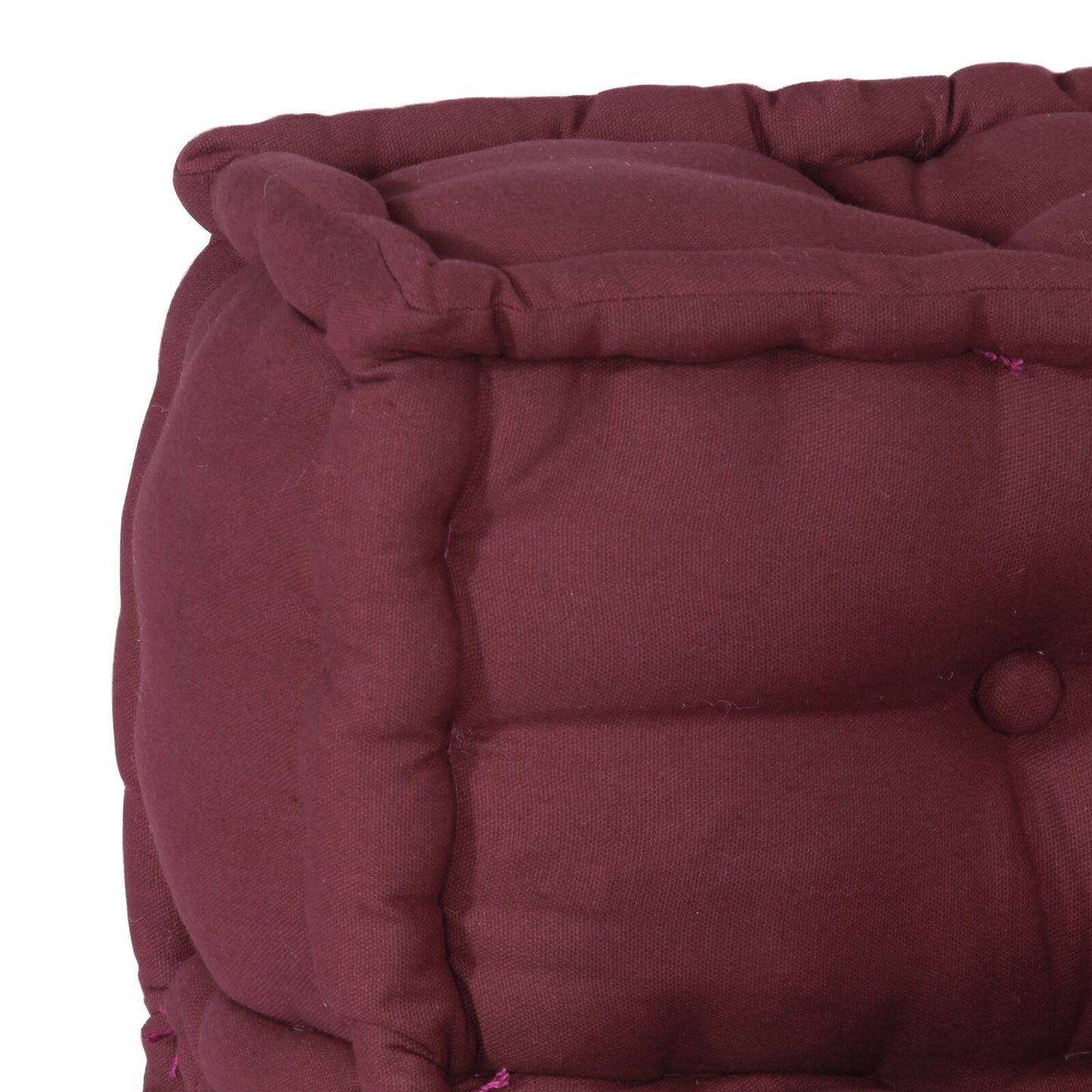 Modulare Poufs 4er Set in Burgunderrot
