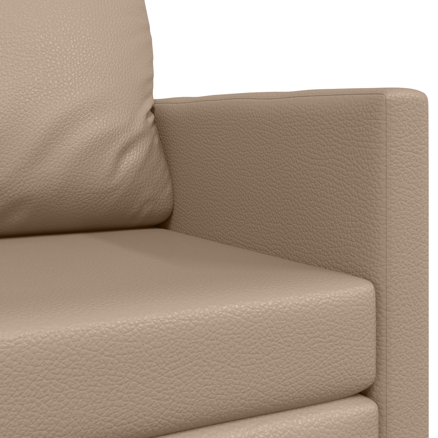 Sofa Bett Cappuccino 124 x 71 x 78 cm Kunstleder