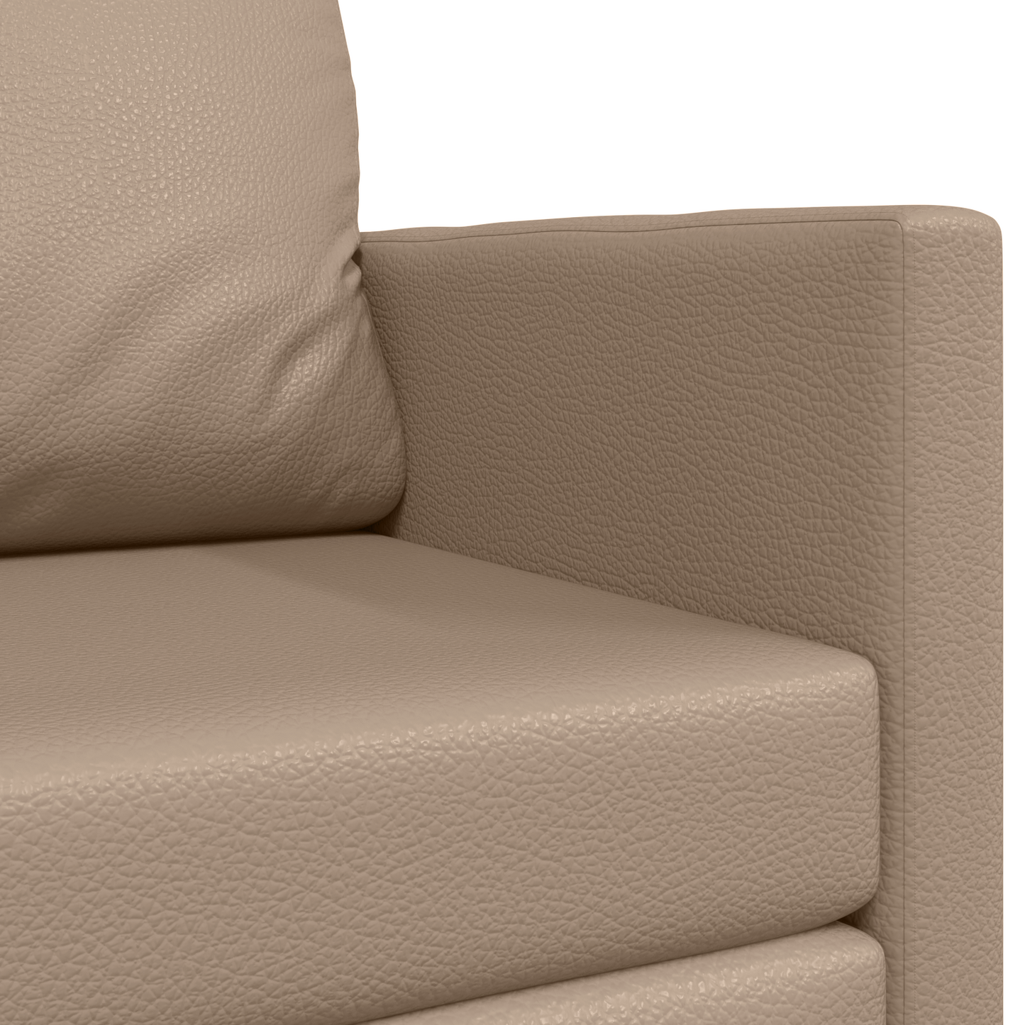 Sofa Bett Cappuccino 124 x 71 x 78 cm Kunstleder
