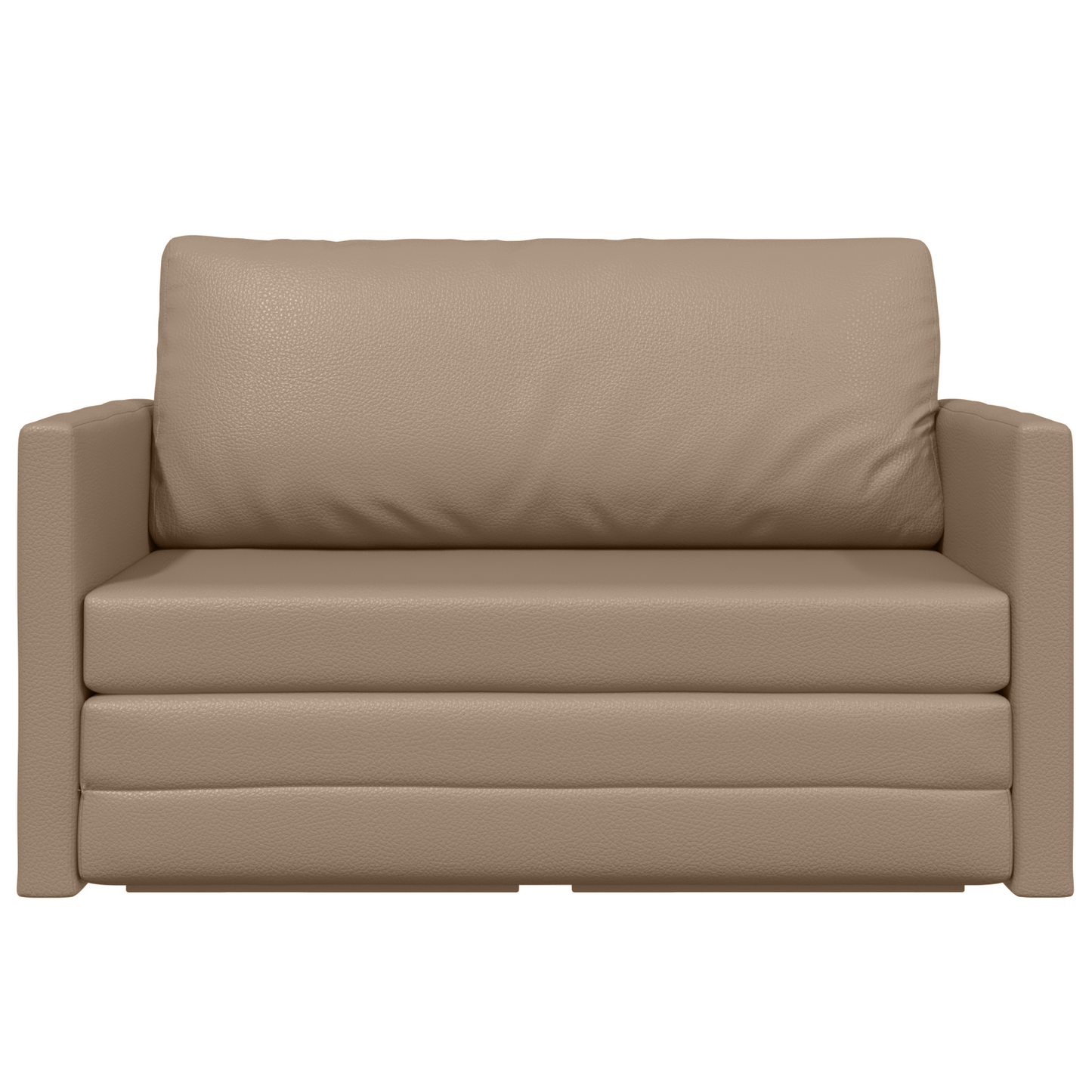 Sofa Bett Cappuccino 124 x 71 x 78 cm Kunstleder