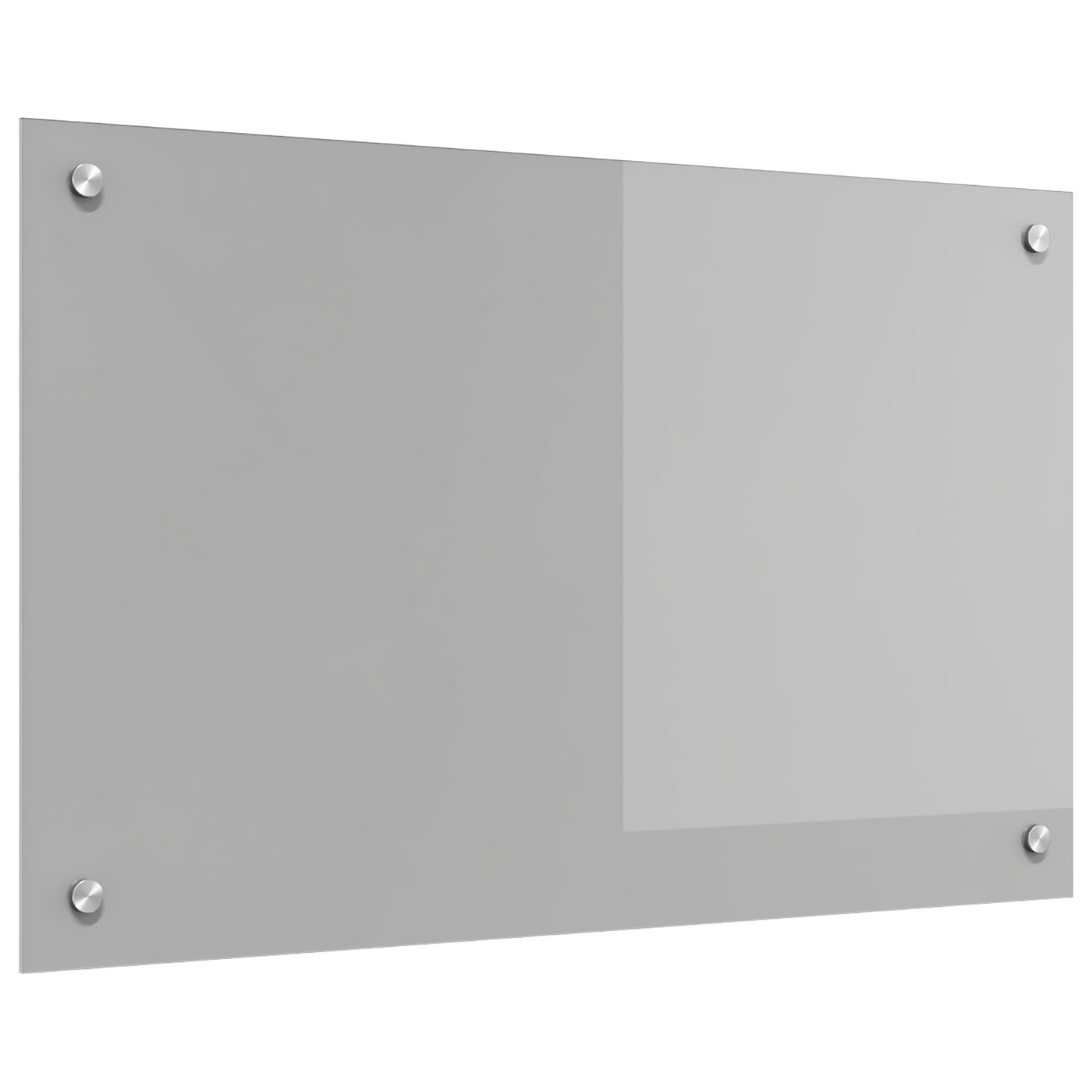 Küchenrückwand Hellgrau 80 x 50 x 0.6 cm Gehärtetes Glas