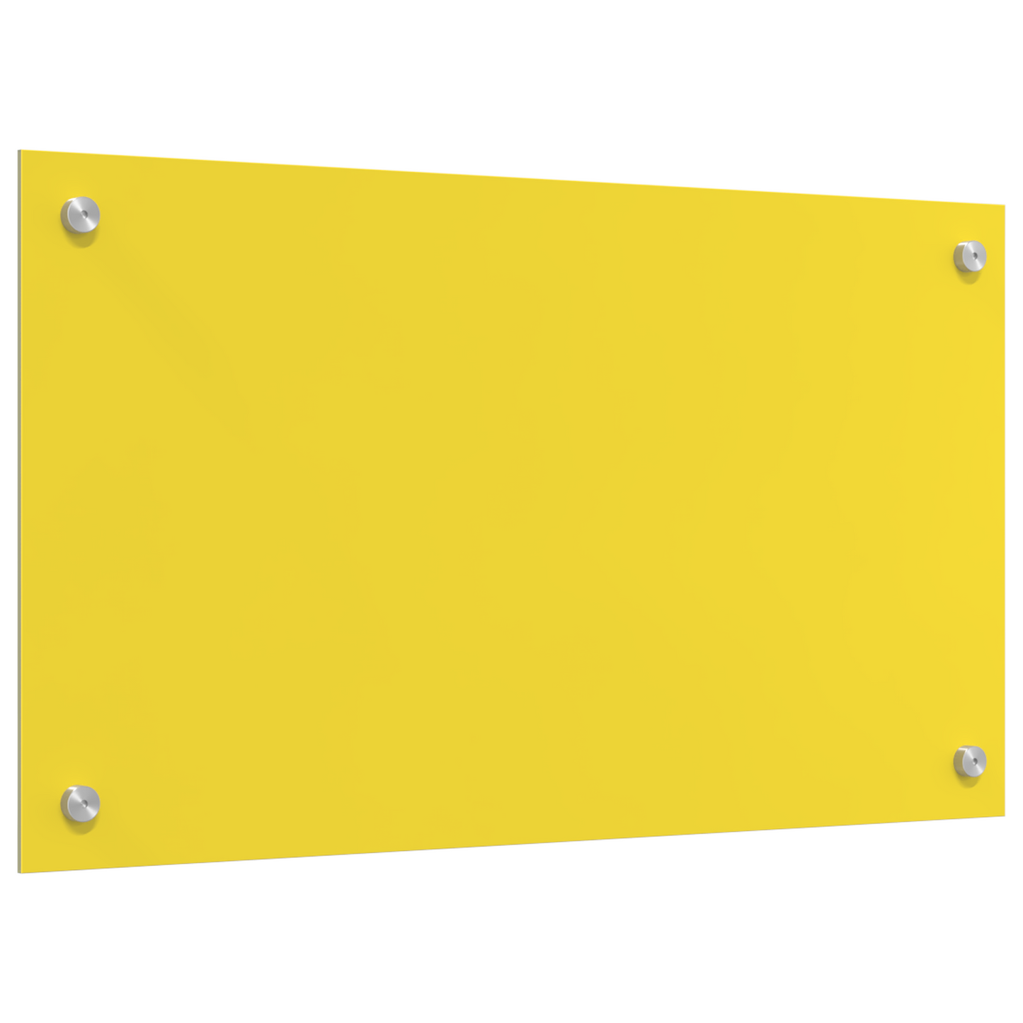 Küchenrückwand Gelb 70 x 40 x 0.6 cm Einscheibensicherheitsglas