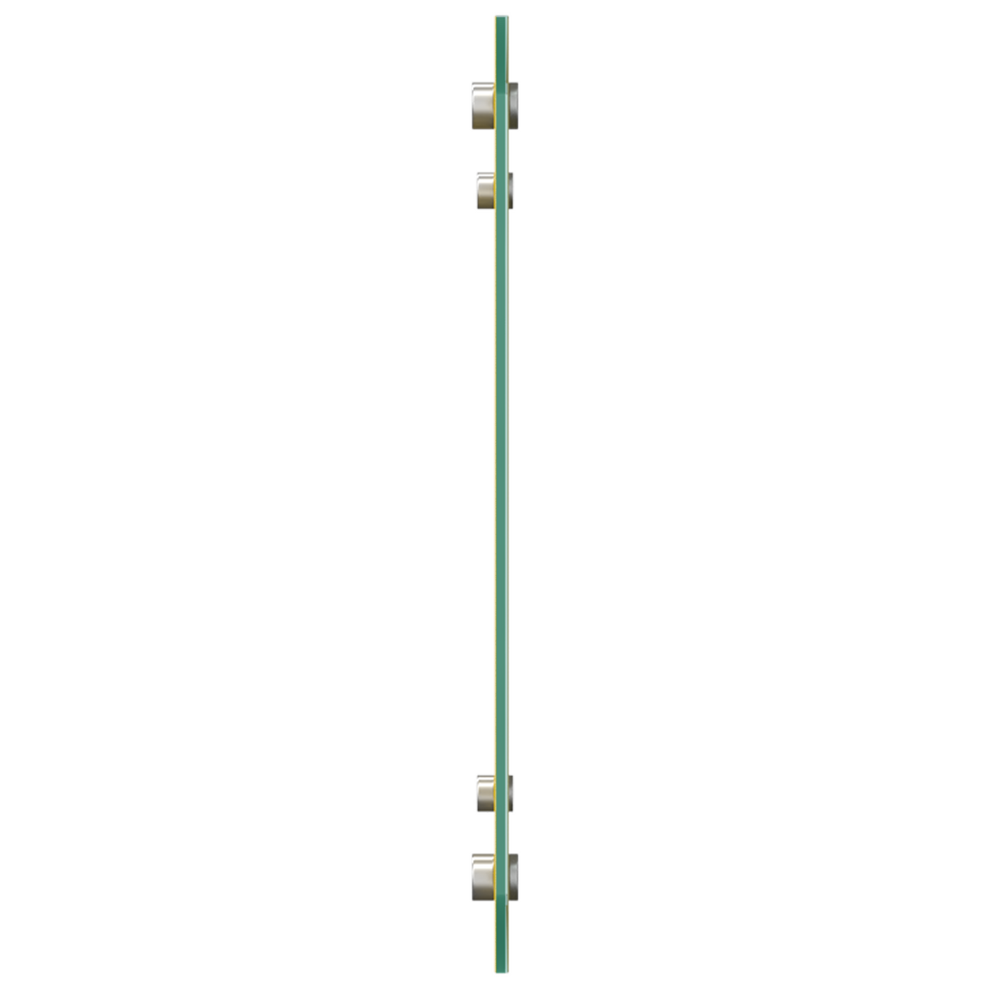 Küchenrückwand Gelb 70 x 40 x 0.6 cm Einscheibensicherheitsglas
