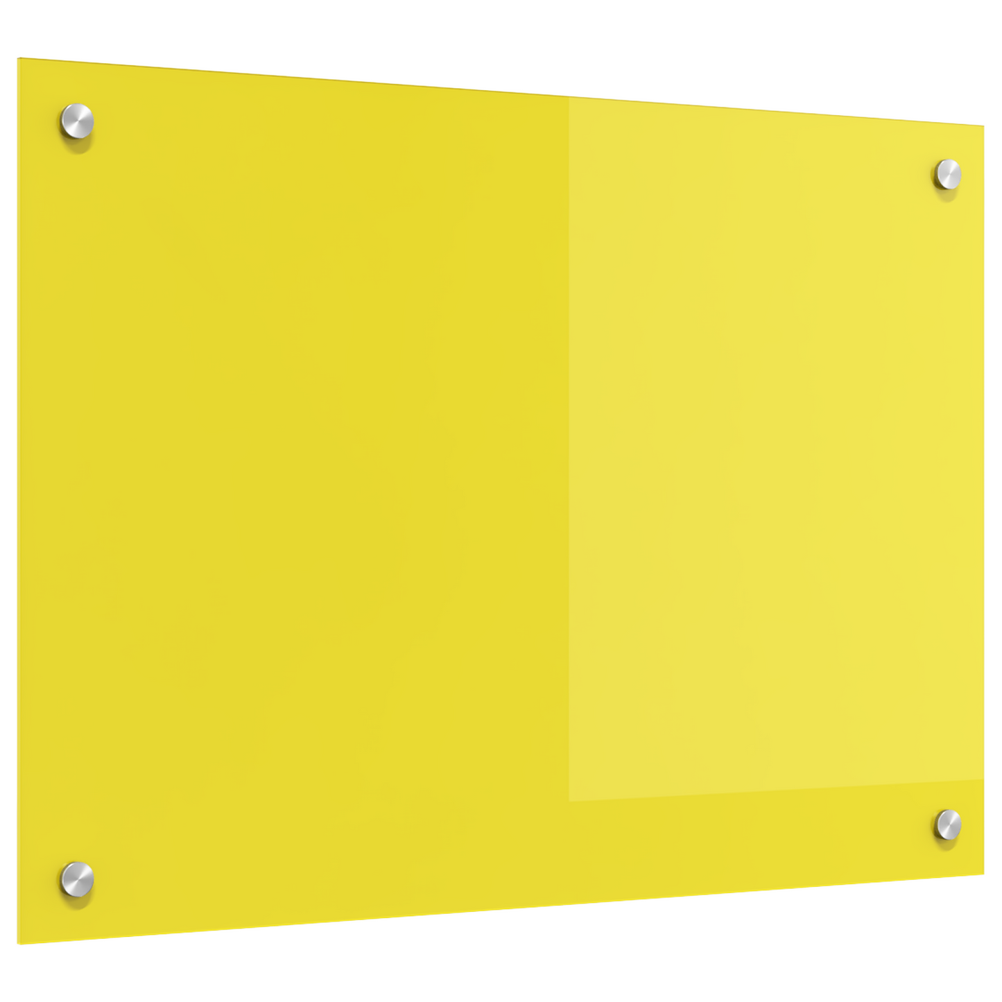 Küchenrückwand Gelb 70 x 50 x 0.6 cm Einscheibensicherheitsglas